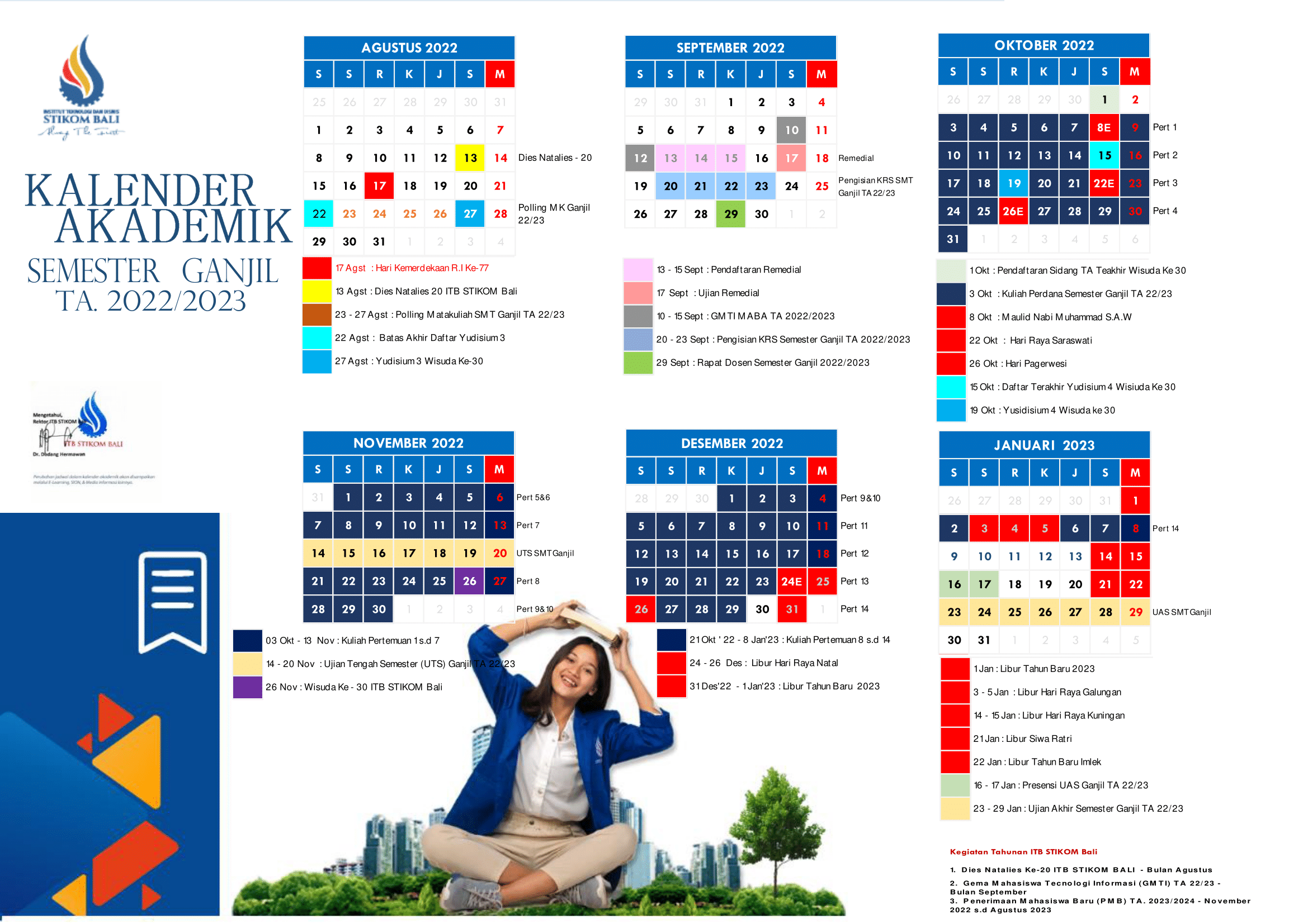 Kalender Akademik Tahun Ajaran 2022/2023 Semester Ganjil